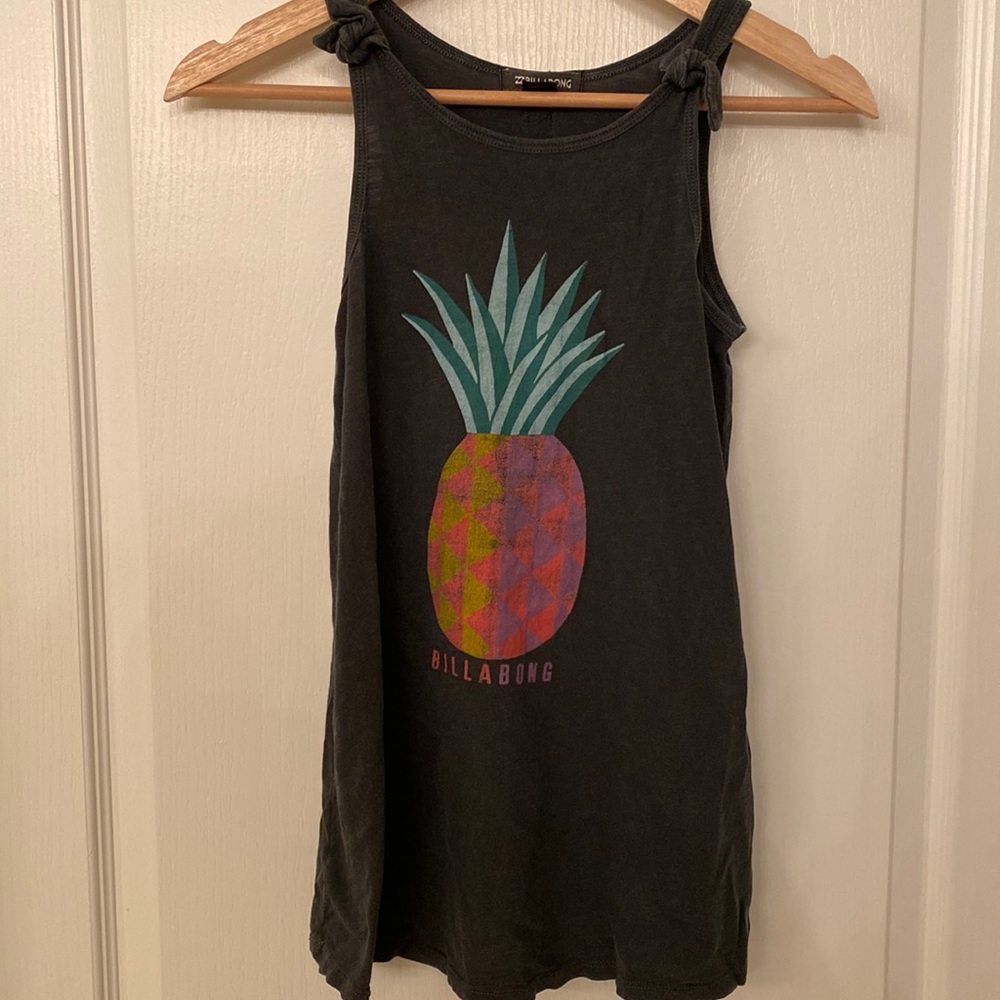 Billabong women’s XS flowy pineapple print tank top
